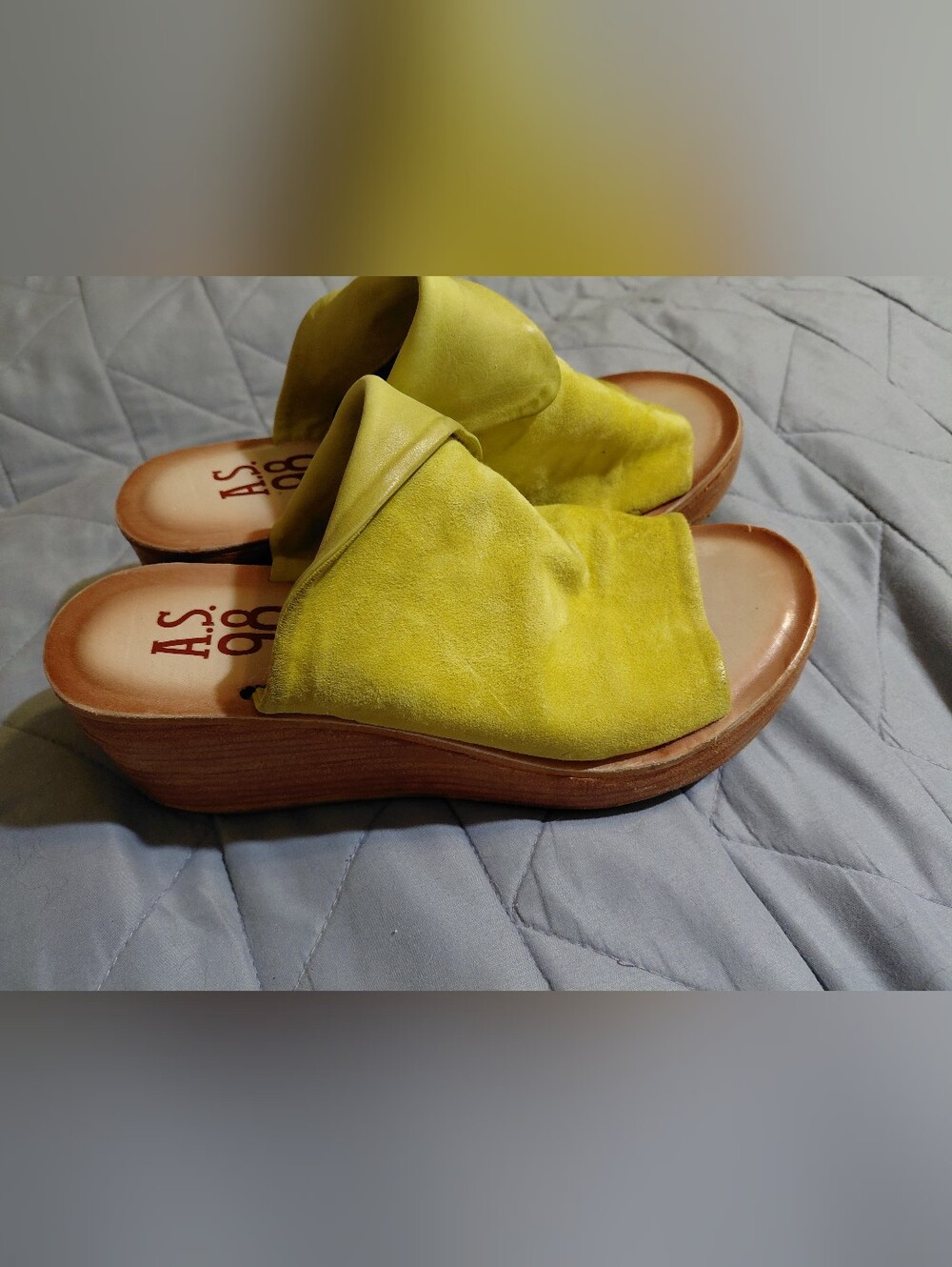 A.S. 98 Niels Airstep Women's Sandals Heels Shoes Leather Wedge EU 37/US 6.5